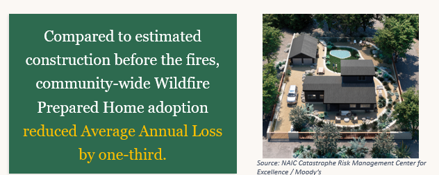 Photo of home designed for wildfire safety Photo of home designed for wildfire safety