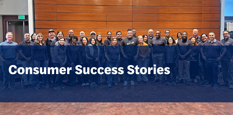 Consumer success stories - large banner2 photo of consumer services with Commissioner Lara